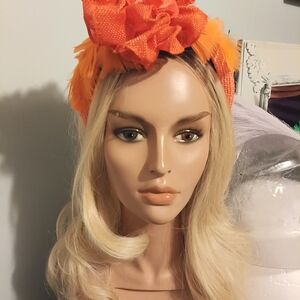 Orange Floral Headband